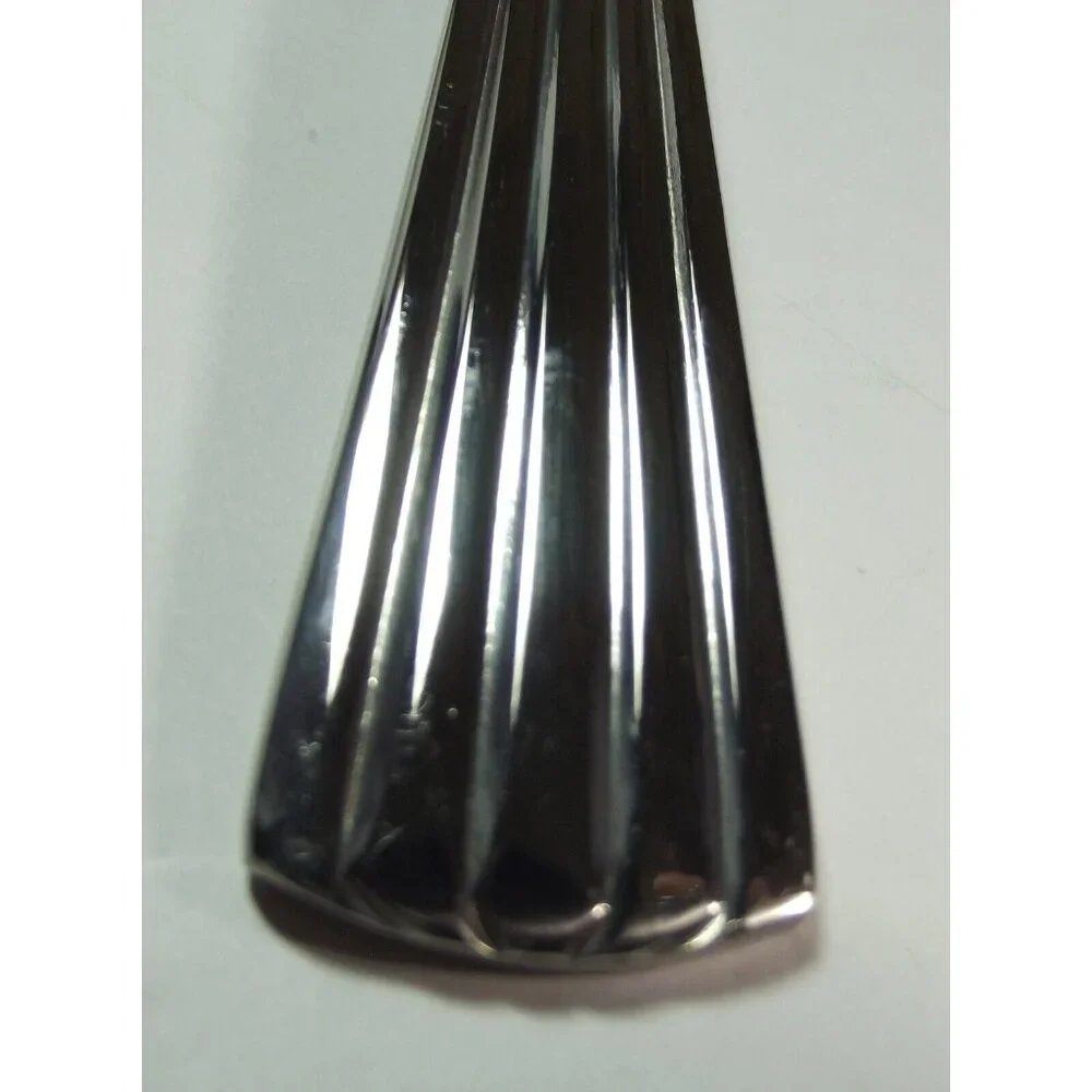 Reed & Barton Solid Macaroni Server Spoon TRINITY HALL 18/10 stainless slotted